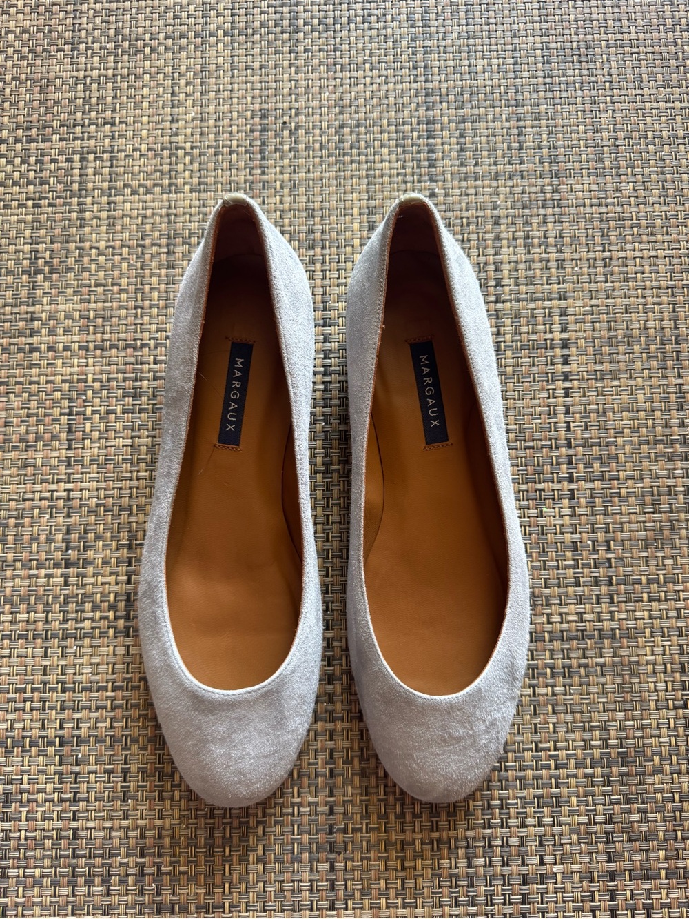 Margaux light gray suede Classic ballet flats size 8.5